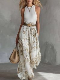 Aveline Modern Ruched Two-Piece Set
