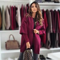 Helena | Elegant Hooded Coat with Waist Belt