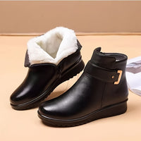 Angela | Cozy Buckle Ankle Boots