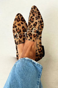 Luxe Leopard Print Loafers