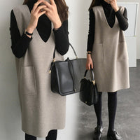 Row | Women's Reversible Mid-Length Wool Vest