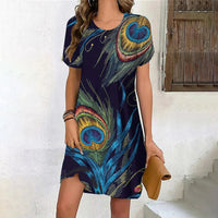 Monica - Printed Relaxed Dress