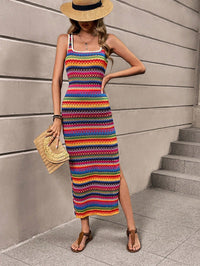 Leonie | Striped Bohemian Beach Dress for Women