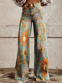 Cirilla Floral Palazzo Casual Pants