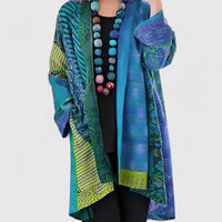 Alexandra | Women's Elegant Printed Open-Front Cardigan