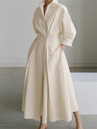 Trending Clémence | Elegant Button-Up Midi Dress Style Upgrade
