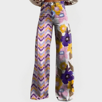 Wide Leg Printed Stylish Pants