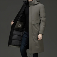 Alexander | Men's Long Winter Padded Coat with Hood