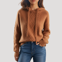 Uma | Cable-Knit Hooded Jumper for Women