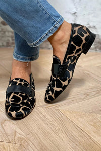 Bold Animal Print Loafers