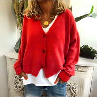 Claire | Women's Relaxed Cardigan with Flattering V-Neck & Button Front