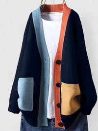 Isla | Women's Color-Block Button-Front Cardigan