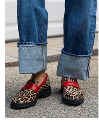 Geneva™ | Leopard Accent Loafers