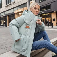 Riley | Warm Quilted Hooded Jacket with Longline Fit