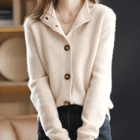 Catherine | Elegant Button Up Knit Cardigan for Women