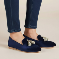 Classic Blue Flat Loafers