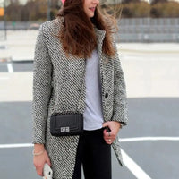 Paula | Women's Elegant Long Wool Coat with Classic Tailored Design