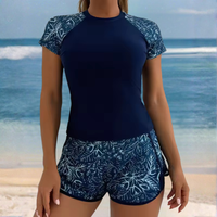 Viviane | Short Sleeve Two-Piece Swimsuit Set Miami