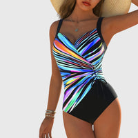 Lucille | Cross-Front Shaping One-Piece Swimsuit