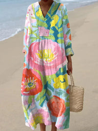 Dina - Cotton Dress Inspired by Artists Beach
