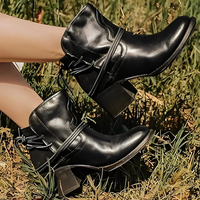Daphne | Lace-Up Suede-Look Ankle Boots for Women