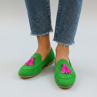 Tassel Embellished Slip-On Loafers