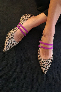 Bold Leopard Print Flat Shoes