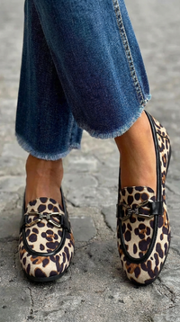 Luxe Leopard Print Flat Loafer
