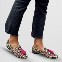 Fringe Detail Slip-On Slippers