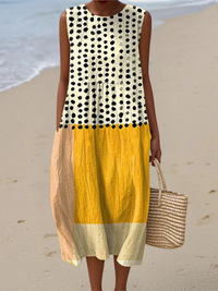 Leah™ Polka Colorblock Midi