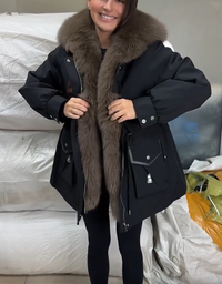 Mirella | Women's Quilted Jacket with Plush Collar