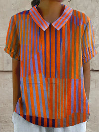 Nina Classic Striped Women Shirt
