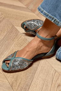Luminous Detail Flat Sandal