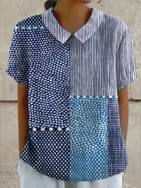 Ella Artisan Patchwork Print Shirt