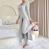 Bella | Casual Knit Dress with Side Slit and Leggings Set