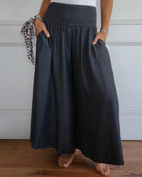 Jasper | Flowy Smocked Waist Pants Miami