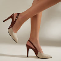 Refined Comfort Amélie | Contrast Slingback Heels Style