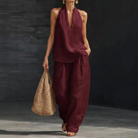 Ainhoa | Relaxed Tank Top and Wide-Leg Pants Co-Ord Set