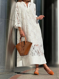 Nerisse Soft Lace Trim Day Dress