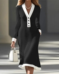 Popular Kaylin™ Stylish Long-Sleeve Dress Modern Staple