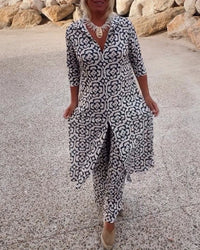 Maeve Geometric Print Elegant Set