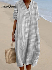 Isa Vintage Striped Dress