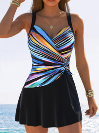 Leona | Striped Tankini Set Miami