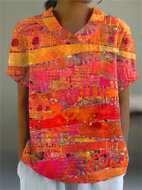 Isla Modern Abstract Print Shirt