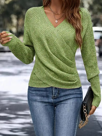 Natalie | Elegant V-Neck Knit Sweater