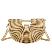 Gold Arc Crossbody Bag