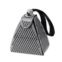 Geometric Crystal Pyramid Clutch