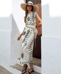 Camilla - Printed Top & Skirt Set