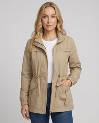 Elena | Casual Utility Jacket with Drawstring Waist