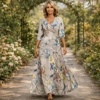 Sunset Harbor Lillian | Wrap-Style Flowing Maxi Dress Warm Weather Style